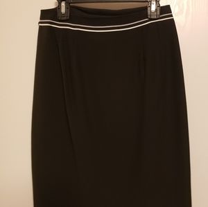 Black mini wrap skirt